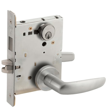 Schlage Corridor Mortise Lock with Deadbolt, 07A Design, Satin Chrome L9456P 07A 626